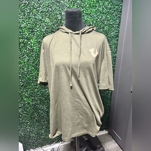True Religion Green Hoodie Tee NWT